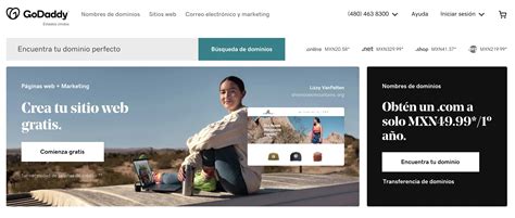 godaddy iniciar sesion|¡Compra dominio y hosting, y haz tu página web con .